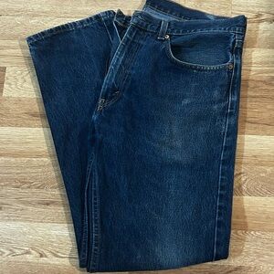 Classic Dark Blue Straight Men's Jeans